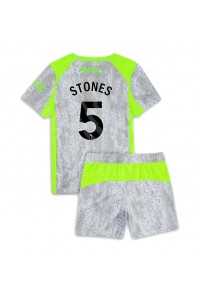 Manchester City John Stones #5 Babytruitje 3e tenue Kind 2025-26 Korte Mouw (+ Korte broeken)